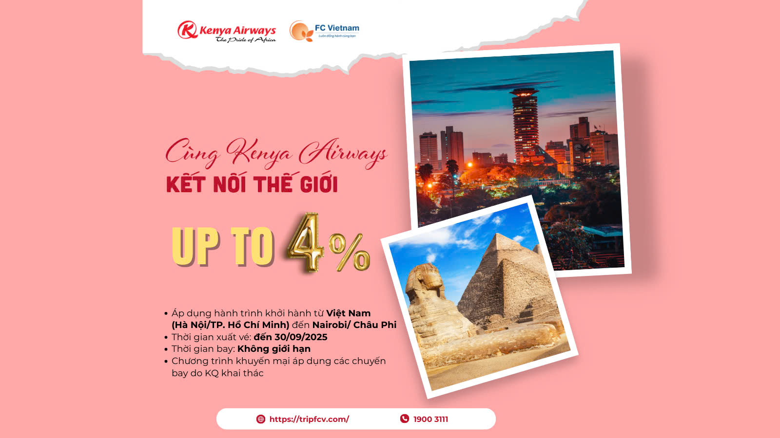 Cùng Kenya Airways Kết Nối Thế Giới