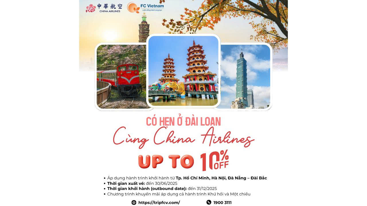 Có Hẹn Ở Đài Loan | Cùng China Airlines