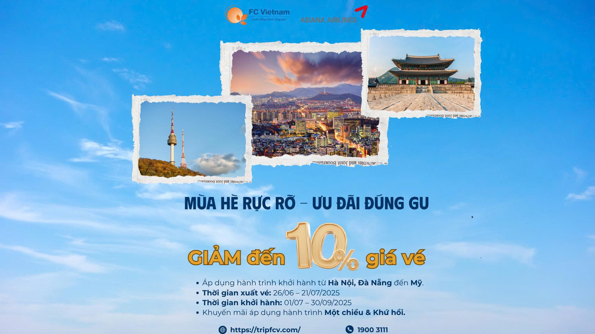 Mùa Hè Rực Rỡ – Ưu Đãi Đúng Gu | Cùng Asiana Airlines