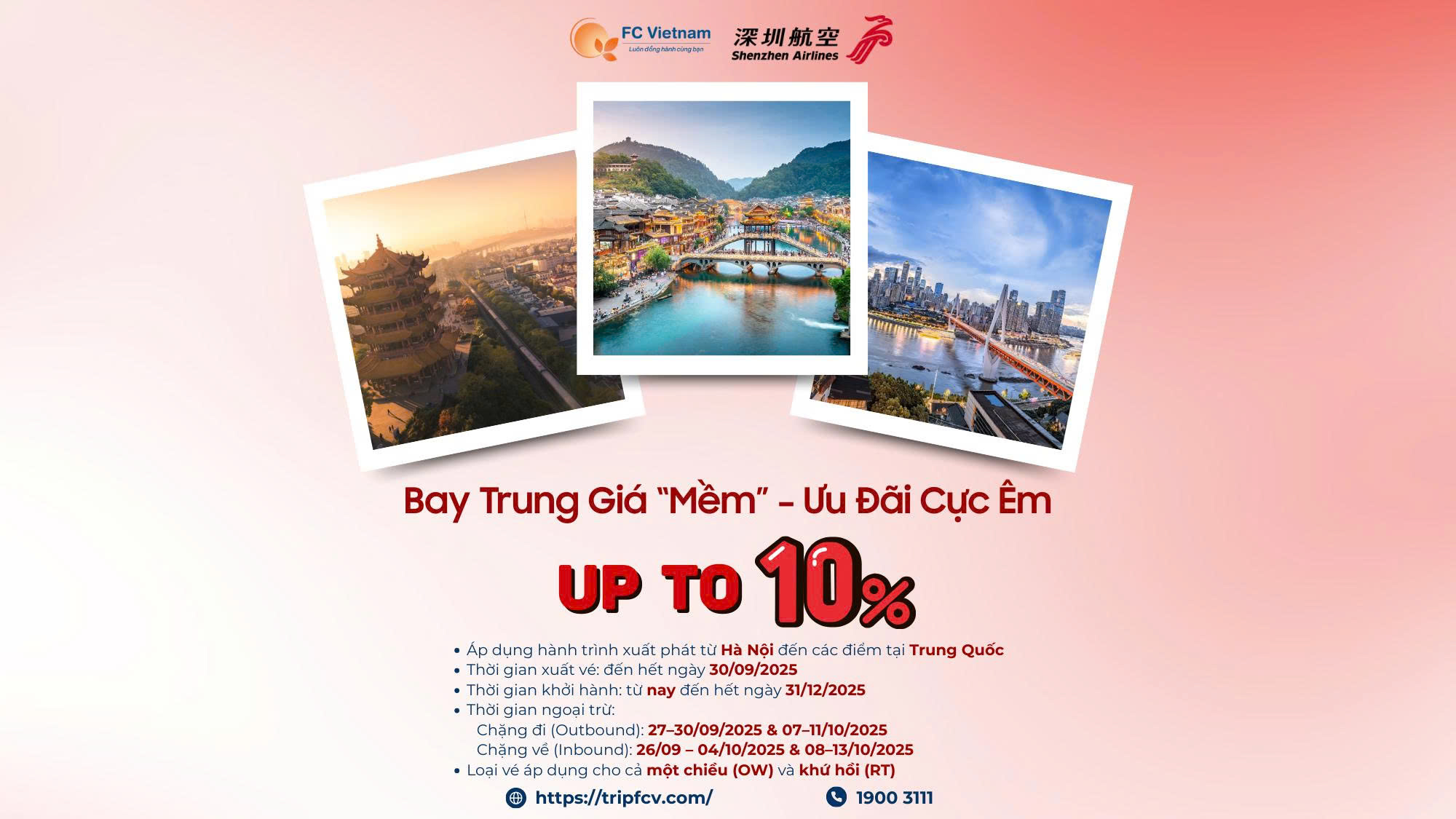 Bay Trung Giá “Mềm” – Ưu Đãi Cực Êm | Cùng Shenzhen Airlines