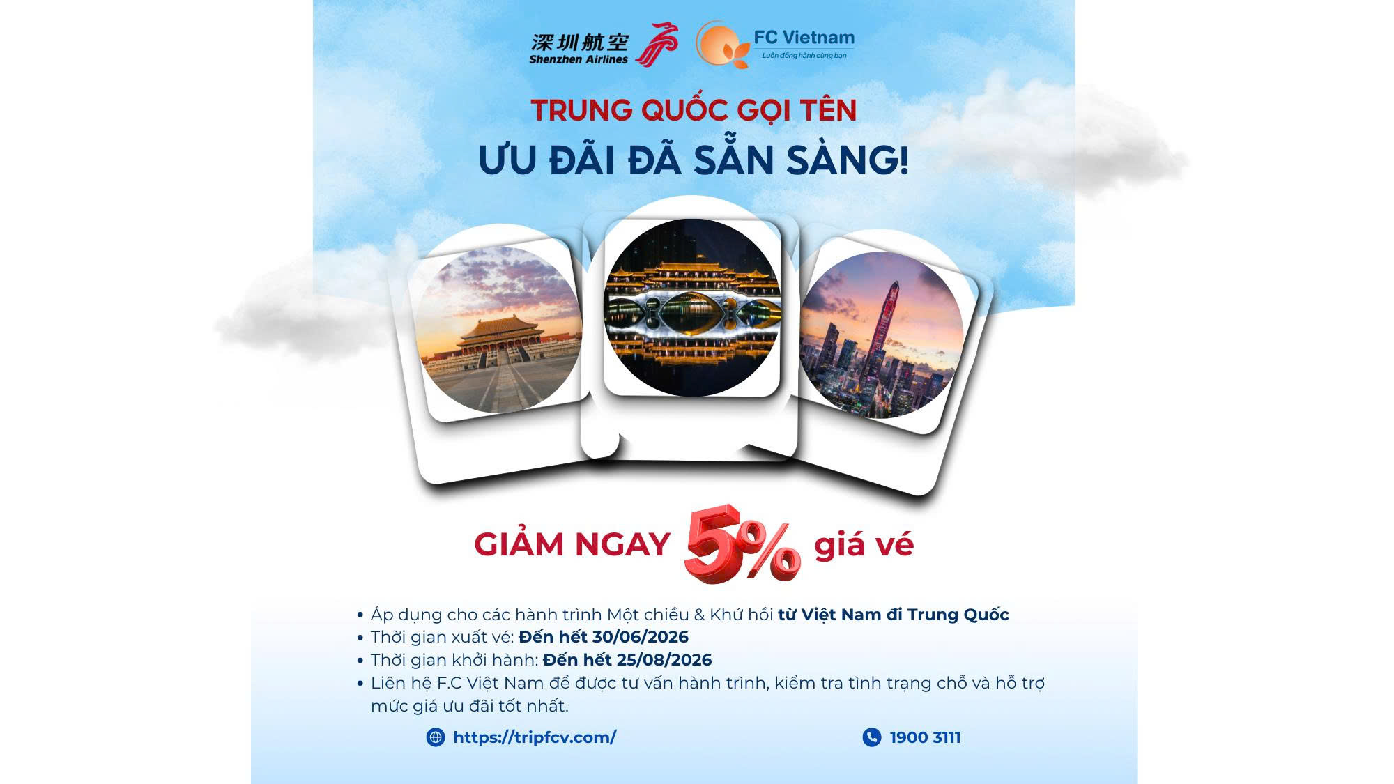 TRUNG QUỐC GỌI TÊN – ƯU ĐÃI ĐÃ SẴN SÀNG!